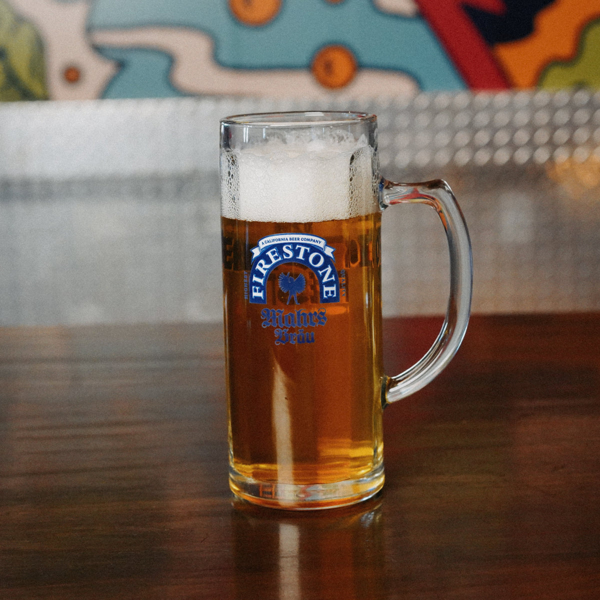 2026 Oktoberfest Tankard Glass filled with beer