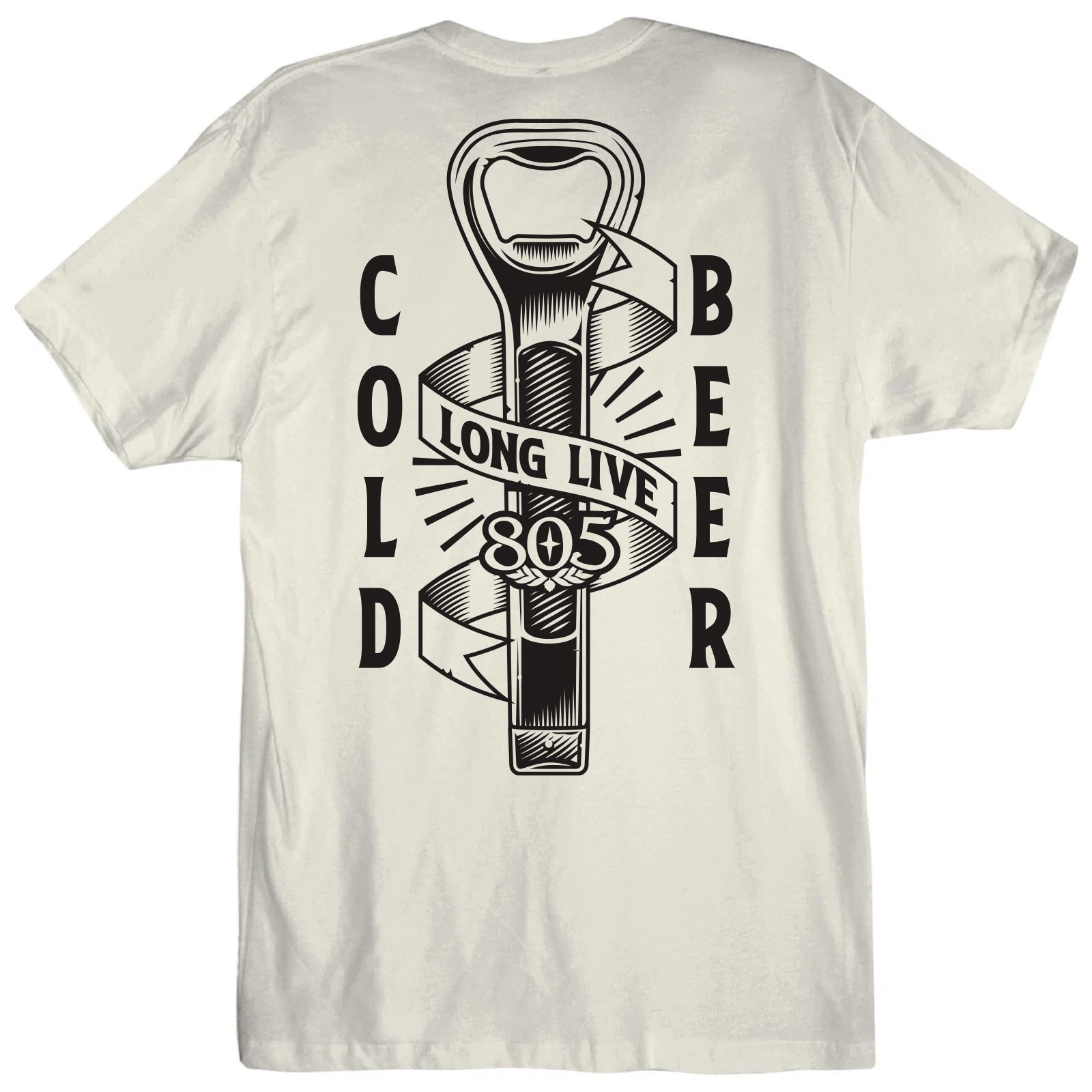 805 Cold Beer Scroll Tee – Firestone Walker Brewing Company