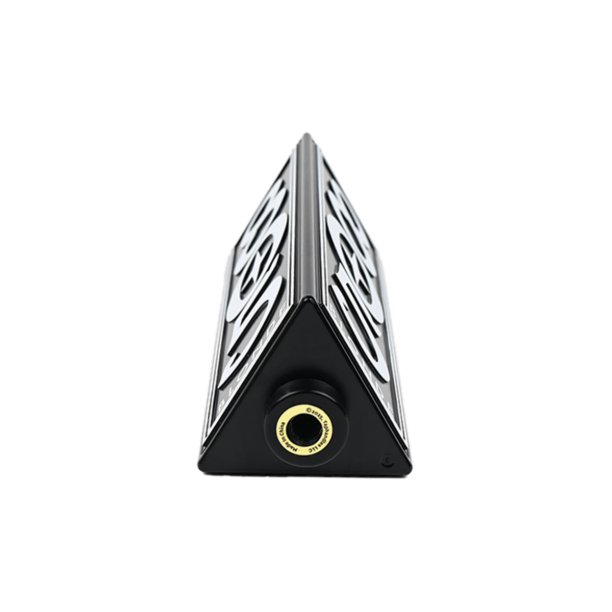 Bottom view of 805 Blonde tap handle, showing threaded mounting hole