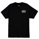 Firestone Walker 805 "Motor Co." t-shirt, front view with small logo on left chest, black
