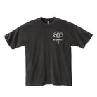 805 x Aftershock t-shirt, front view with small logo on left chest, faded black