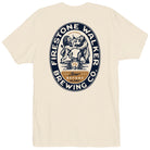 Firestone Walker Brewing Co "Beer Before Glory" t-shirt, back print with lion and bear crest, cream