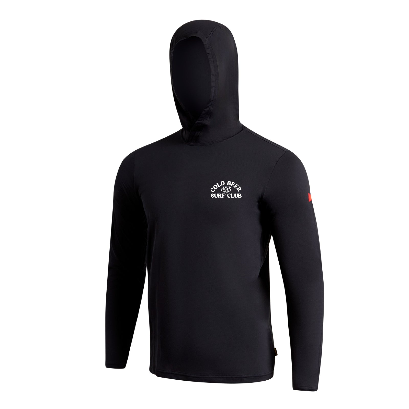 VR × MARINE HOODIE COL：BLACK 805 X Florence Marine - Airtex Long Sleeve Hooded Shirt