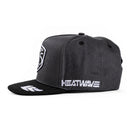 805 x Heat Wave "Properly Chill" hat, side view showing "Heatwave" embroidery and black brim